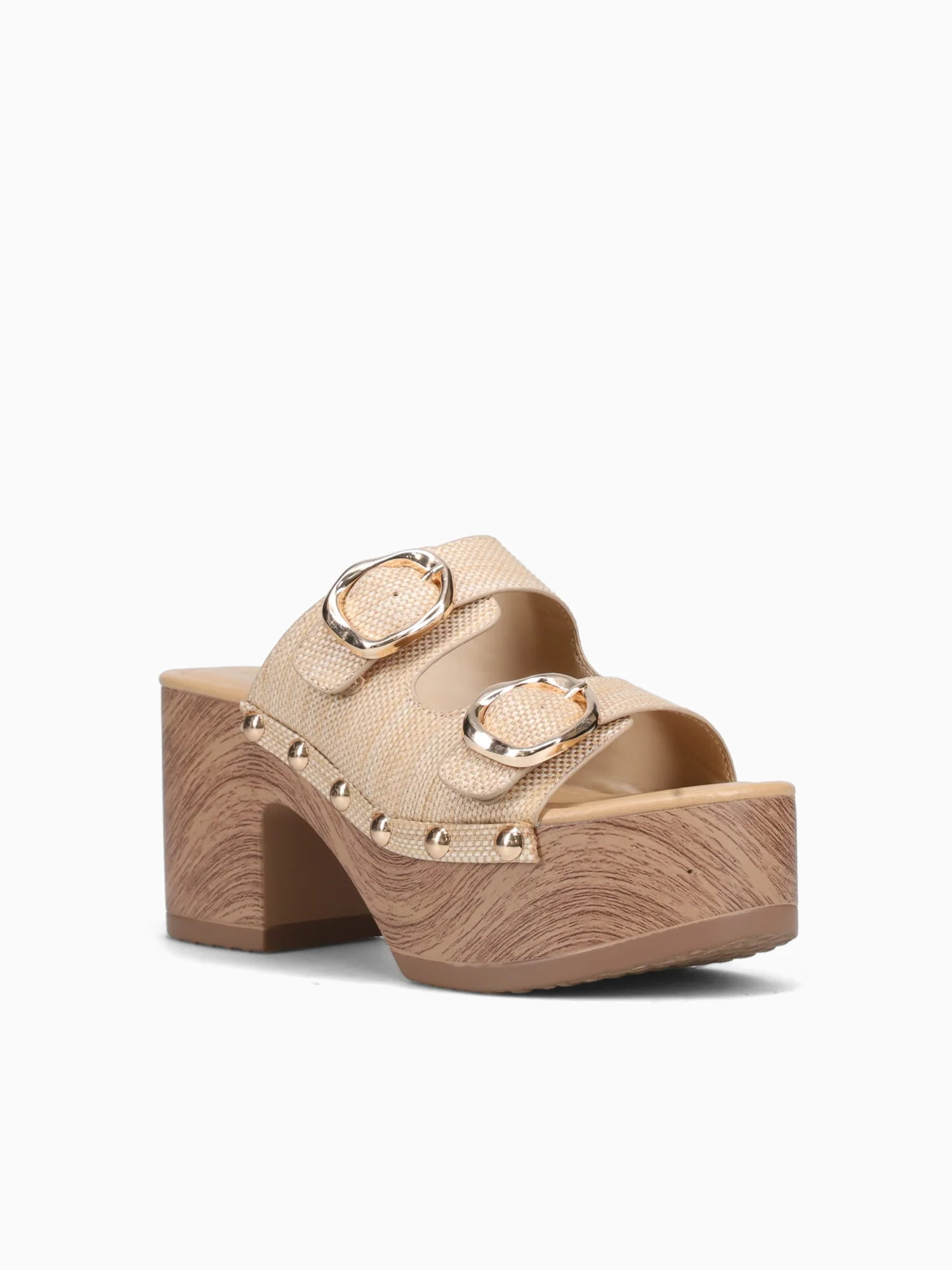 Bloom Beige Eyelet Raffia - Image 2