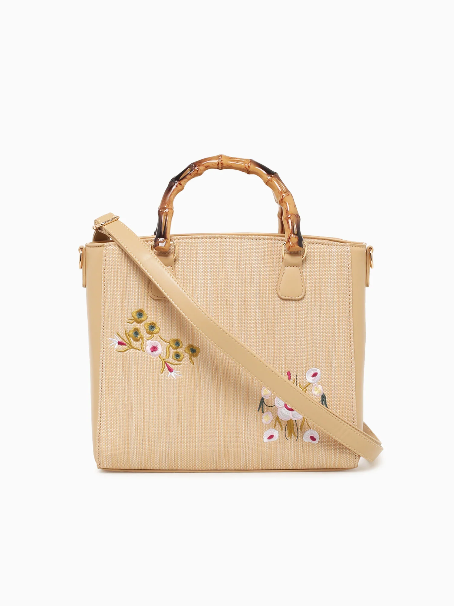 Flora Top Handle Beige - Image 3
