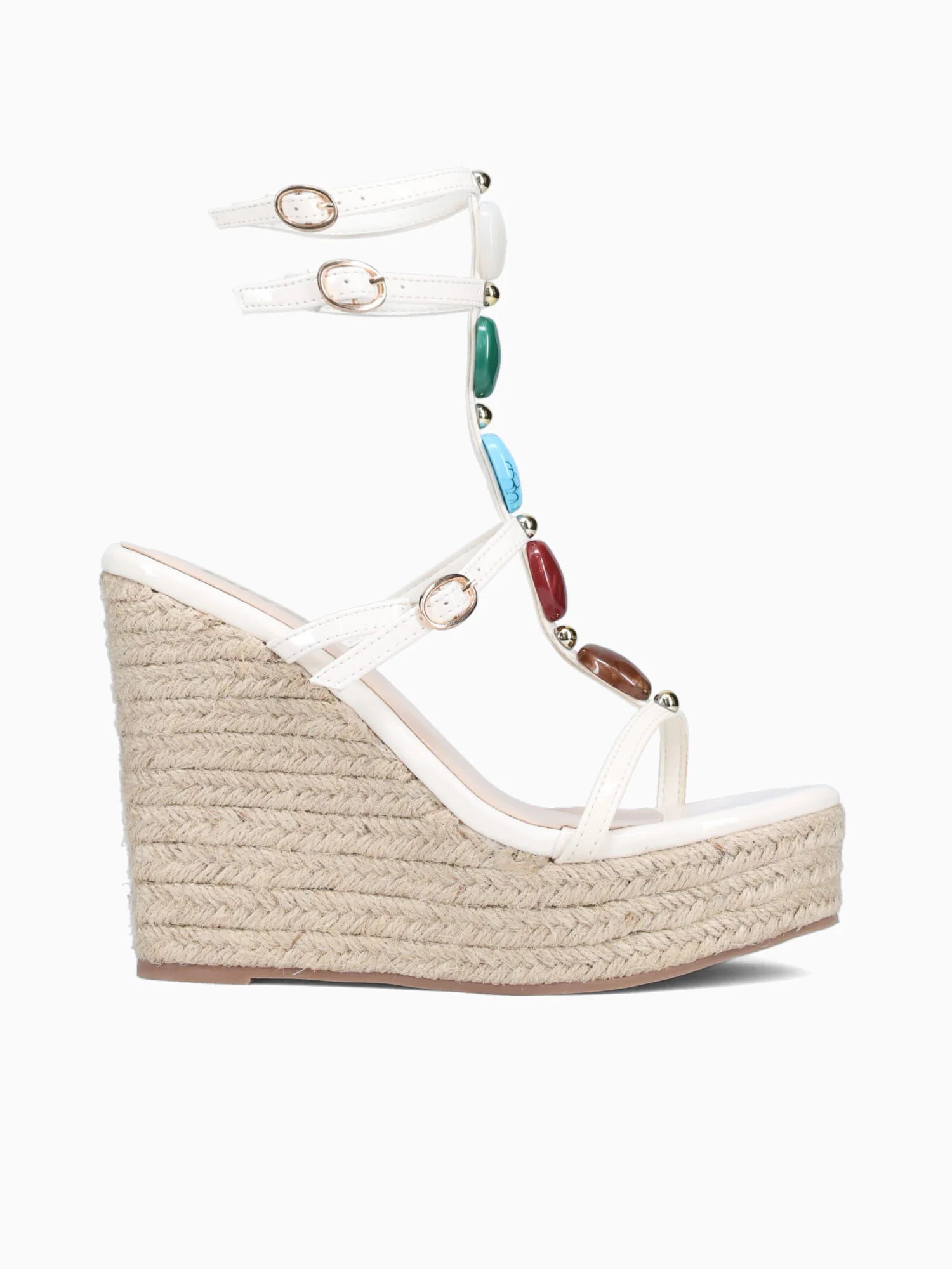 Gianvita Off White Patent