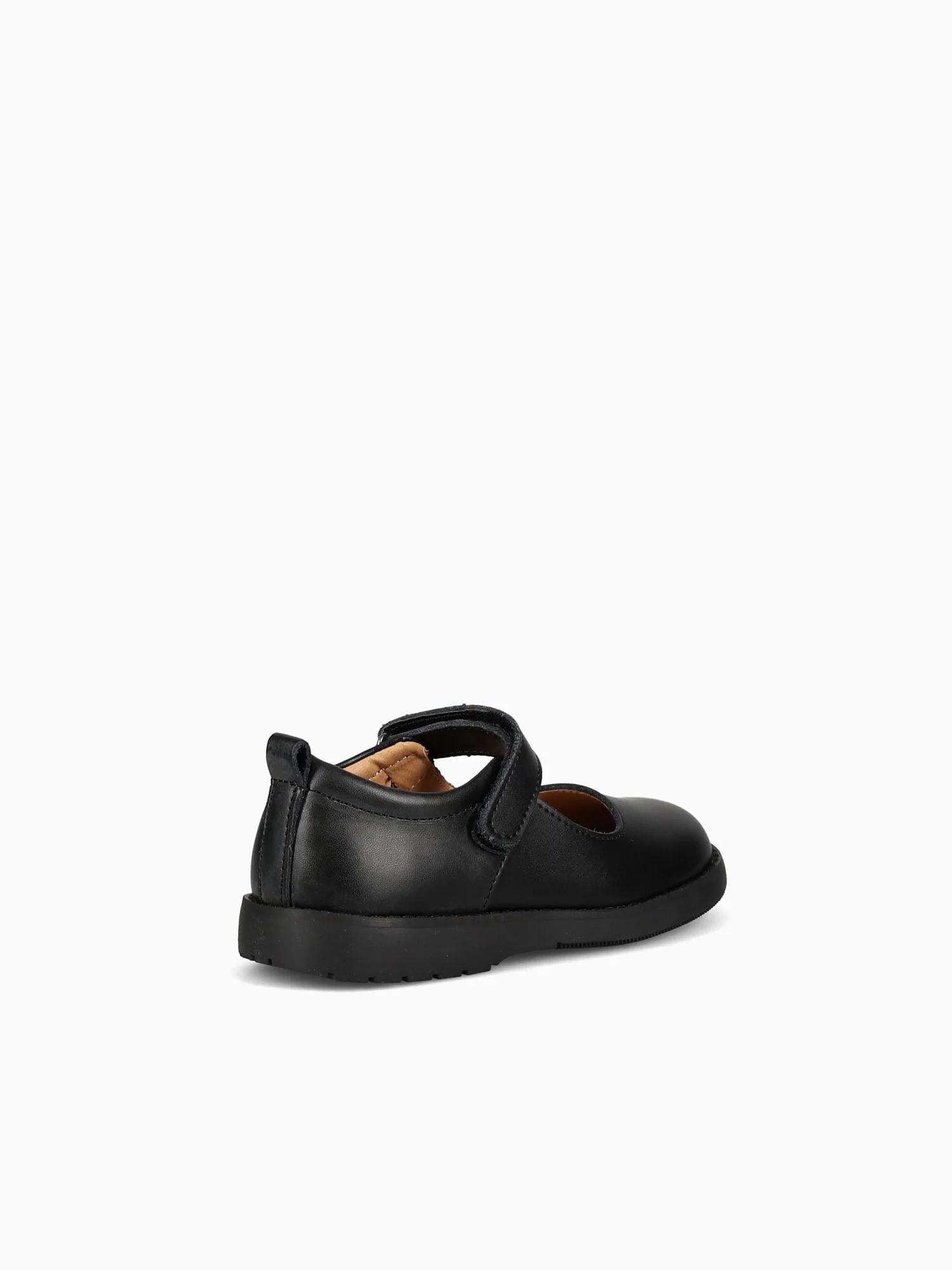 Leily Fb003 1 Strap Plain Black Lea - Image 4