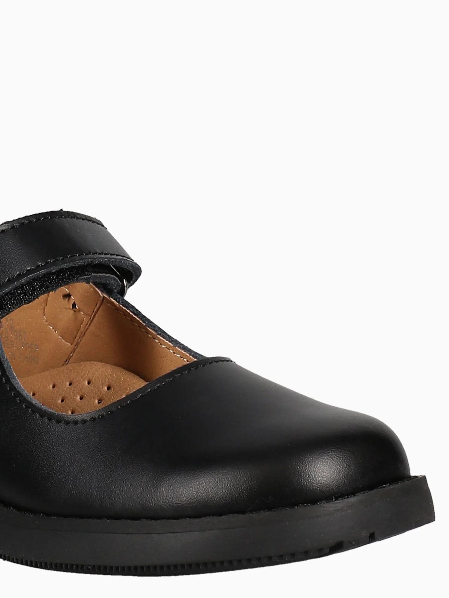 Leily Fb003 1 Strap Plain Black Lea - Image 5
