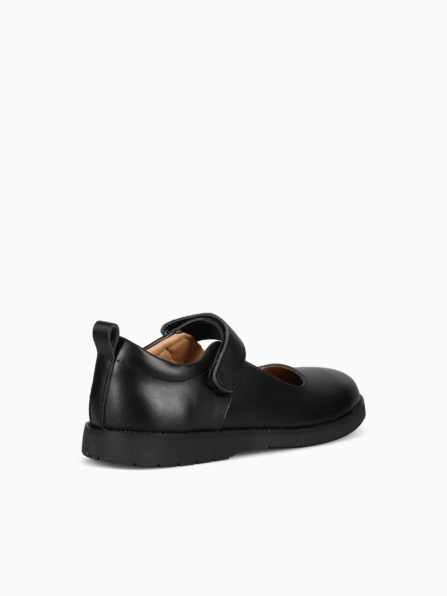 Leila Fb003 1 Strap Plain Black Lea - Image 4