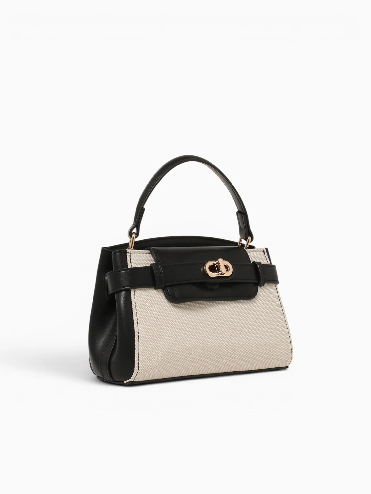 Marisol Top Handle Black Beige - Image 2