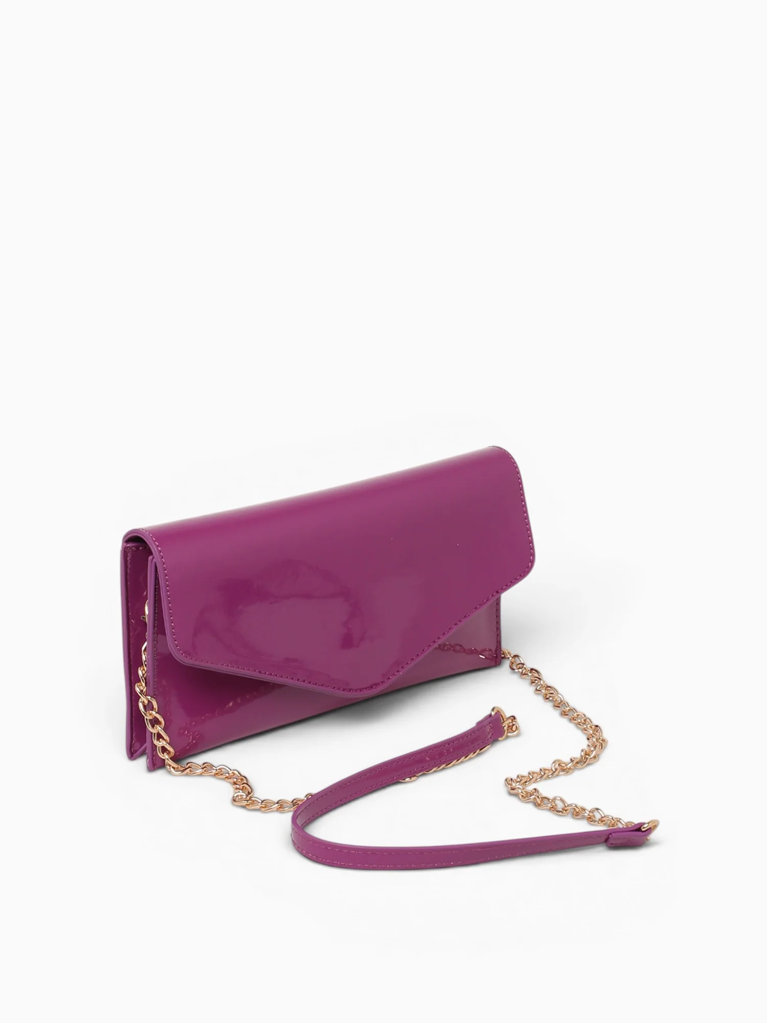 Riley Clutch Purple Pat - Image 3