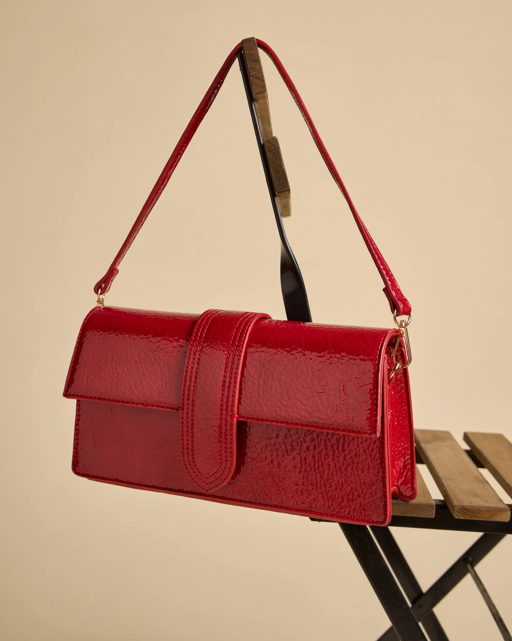 Sarah Shoulder Bag Burghundy - Image 3