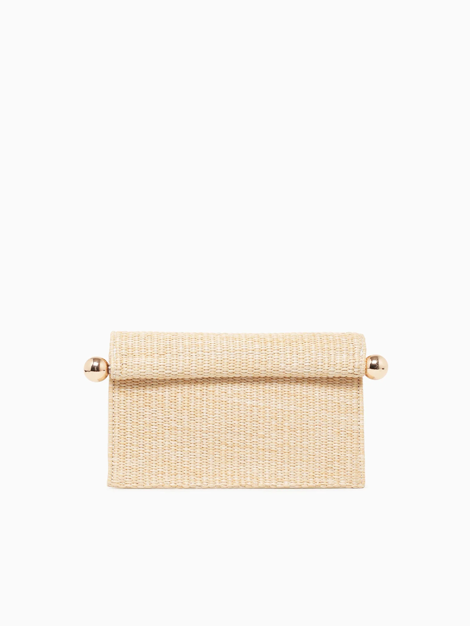 Staci Clutch Beige Raffia